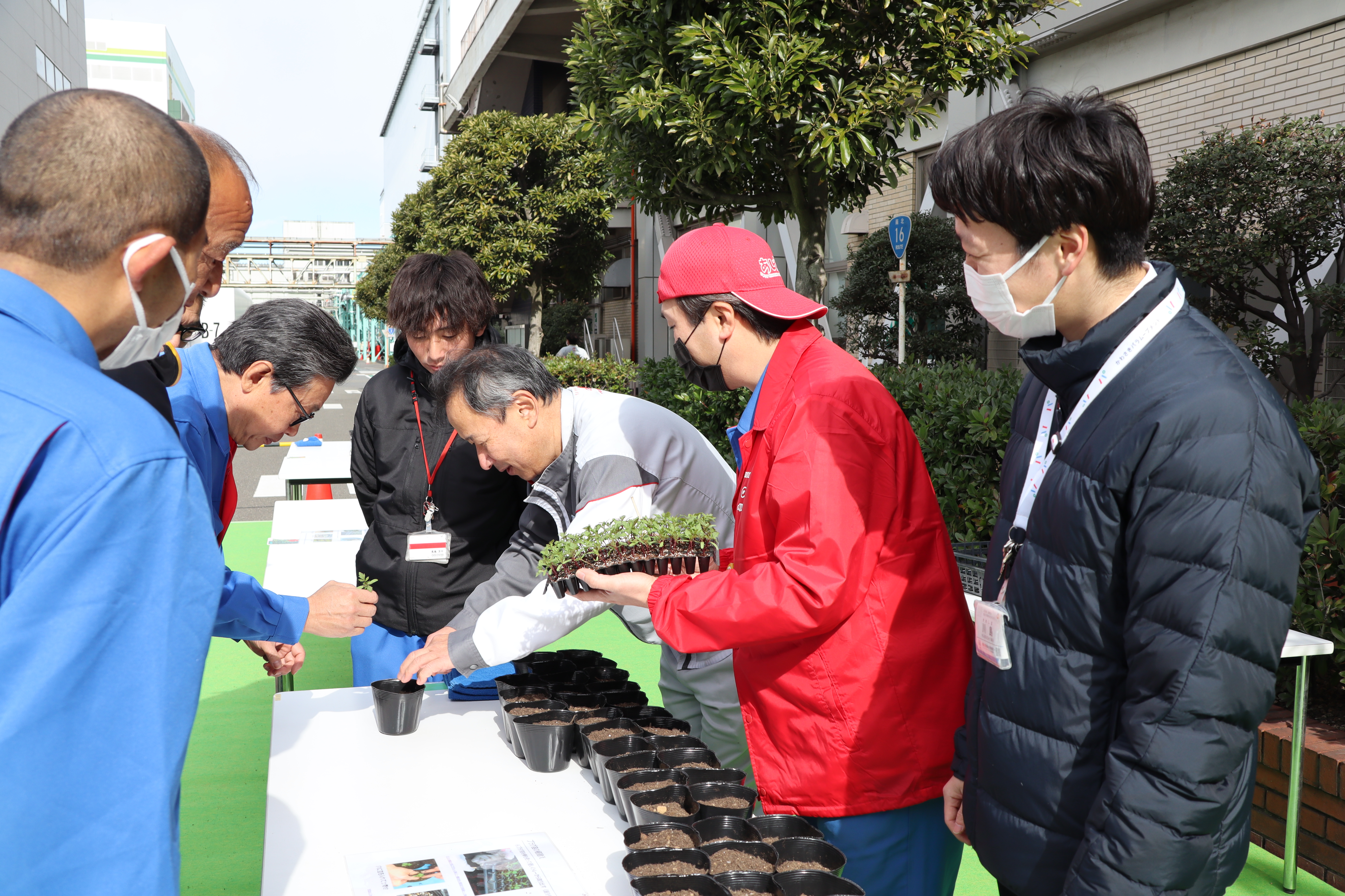 味の素川崎事業所にて花苗の植付を行いました！