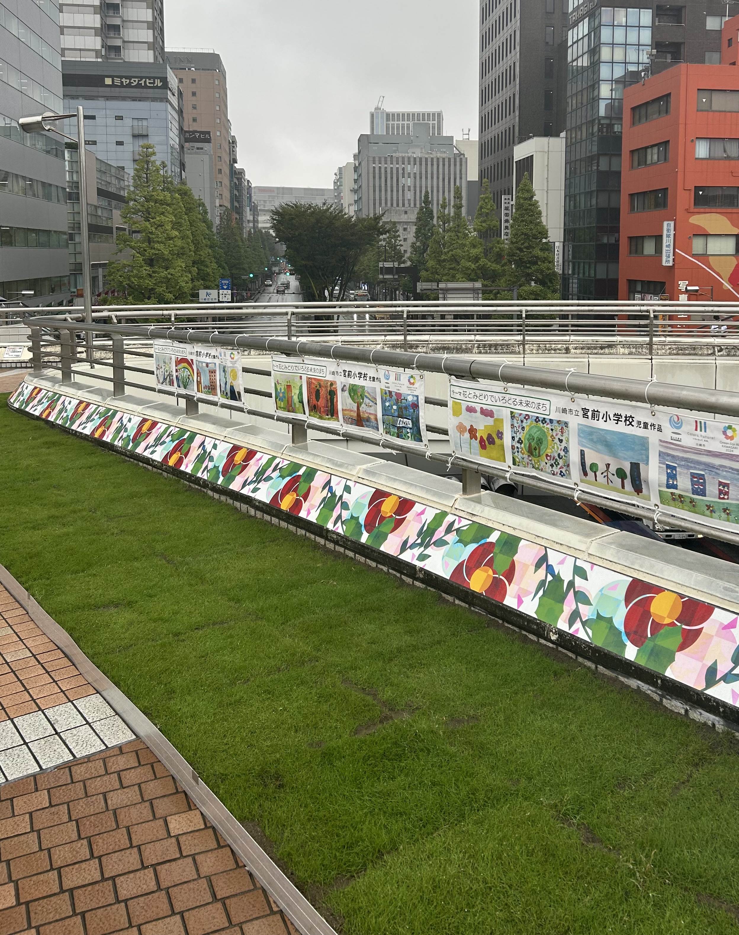 ハローブリッジに芝生が！