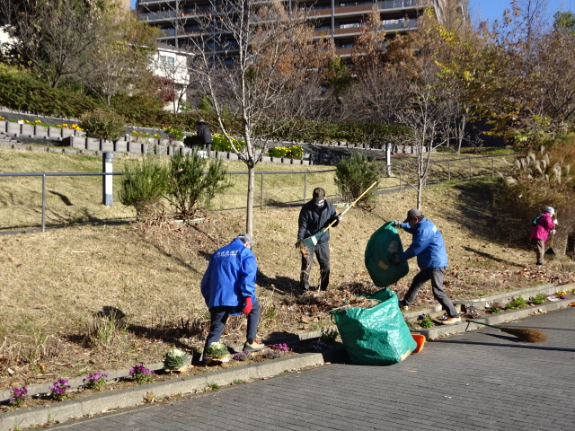 ボランティア活動中